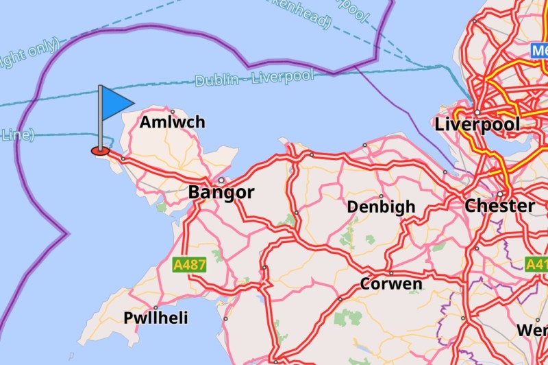 Karte von Nordwest-Wales